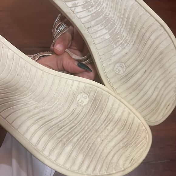 Steve Madden - Silver Rhinestone Sandal - Size 8.5 - Worn Once - Picture 3 of 3